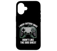 I Went Outside Once Gaming Apparel Video Game Gamer Boys Coque pour iPhone 16