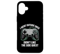 I Went Outside Once Gaming Apparel Video Game Gamer Boys Coque pour iPhone 16 Plus