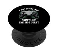 I Went Outside Once Gaming Apparel Video Game Gamer Boys PopSockets PopGrip Adhésif