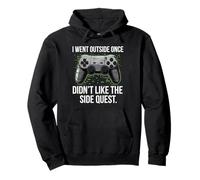 I Went Outside Once Gaming Apparel Video Game Gamer Boys Sweat à Capuche