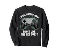 I Went Outside Once Gaming Apparel Video Game Gamer Boys Sweatshirt