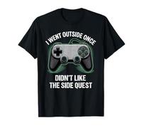 I Went Outside Once Gaming Apparel Video Game Gamer Boys T-Shirt