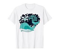 I Whale Make You Happy Béluga Cachalot Bleu Observation des baleines T-Shirt