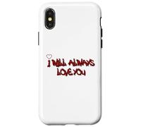 I Will Always Love You Graffiti Heart Street Art Coque pour iPhone X/XS