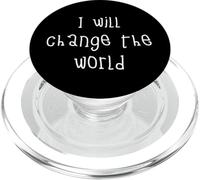 I Will Change The World. Je Vais Changer Le Monde PopSockets PopGrip pour MagSafe