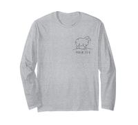 I Will Fear No Evil Psaum 23:4 Christian Design Manche Longue