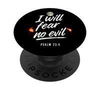 I Will Fear No Evil Psaum 23 4 PopSockets PopGrip Adhésif