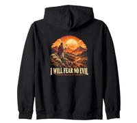I Will Fear No Evil Psaum 23 Shepherd Christian Faith Sweat à Capuche