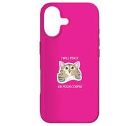 I Will Feast on Your cadavre Cute Cat Kitty Funny Dark Humour Coque pour iPhone 17