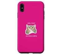 I Will Feast on Your cadavre Cute Cat Kitty Funny Dark Humour Coque pour iPhone XS Max