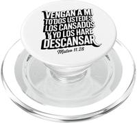 I will give you rest - Matthieu 11:28 Écriture espagnole PopSockets PopGrip pour MagSafe
