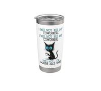 I Will Not Kill My Coworkers, Funny Colleger Gobelet isotherme en acier inoxydable double paroi