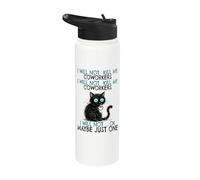 I Will Not Kill My Coworkers & Funny Colleger Stainless Steel Insulated Water Bottle