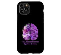 I Will Remember for You Brain Alzheimer's Awareness Violet Coque pour iPhone 11 Pro