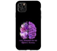 I Will Remember for You Brain Alzheimer's Awareness Violet Coque pour iPhone 11 Pro Max