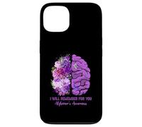 I Will Remember for You Brain Alzheimer's Awareness Violet Coque pour iPhone 13