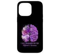 I Will Remember for You Brain Alzheimer's Awareness Violet Coque pour iPhone 14 Pro Max