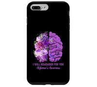 I Will Remember for You Brain Alzheimer's Awareness Violet Coque pour iPhone 7 Plus/8 Plus