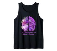 I Will Remember for You Brain Alzheimer's Awareness Violet Débardeur