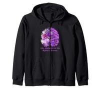 I Will Remember for You Brain Alzheimer's Awareness Violet Sweat à Capuche