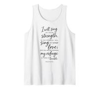 I Will Sing of Your Strength Psaume 59:16 Écriture Bible Dieu Débardeur