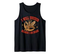I Will Succeed Because I Am Insane Funny Cowgirl Tiger Débardeur