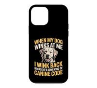 I Wink Back At My Dog in Case It's Canine Code Coque pour iPhone 12 Mini
