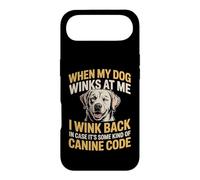 I Wink Back At My Dog in Case It's Canine Code Coque pour iPhone Air