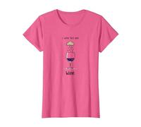 I Wish This Was Wine - Art Amusant pour Les Amateurs de vin T-Shirt, Femme, Rose chiné, L