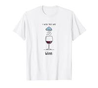 I Wish This Was Wine - Art Amusant pour Les Amateurs de vin T-Shirt, Homme, Blanc, S