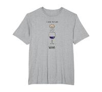 I Wish This Was Wine - Art Amusant pour Les Amateurs de vin T-Shirt, Homme Grandes Tailles, Gris Chiné, 3X Tall