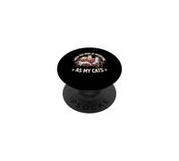 I Wish You Were As Interesting As My Cats Feline Pet PopSockets PopGrip Adhésif