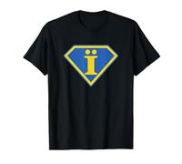 I with Two Dots Superpower Symbol - Bold Ukraine Colors T-Shirt