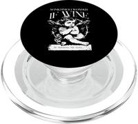 I Wonder If Wine is Missing me Too - Thinking Angel - Funny PopSockets PopGrip pour MagSafe