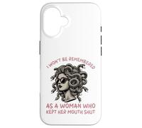 i Won't be rememered as a Woman Who Kept Her Mouth Shut Coque pour iPhone 16