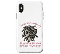 i Won't be rememered as a Woman Who Kept Her Mouth Shut Coque pour iPhone X/XS