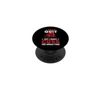 I Won't Quit But I Might Cuss Trucking Funny Trucker PopSockets PopGrip Adhésif