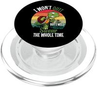 I Won't Quit But I Will Swear The Whole Time | Tortue PopSockets PopGrip pour MagSafe