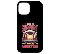 I Work to Support My Concert Addiction Fan de Musique Coque pour iPhone 12 Mini