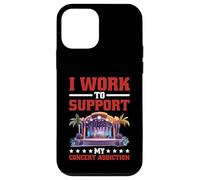 I Work to Support My Concert Addiction Fan de Musique - Coque pour iPhone 12 Mini