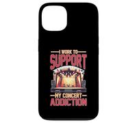 I Work to Support My Concert Addiction Fan de Musique Coque pour iPhone 13