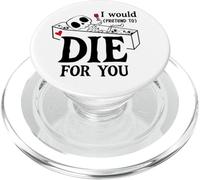 I Would Pretend Die for Ya You Valentines Couple Anniversary PopSockets PopGrip pour MagSafe
