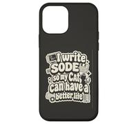 I Write Code So My Cat Can Have a Better Life Funny G oque pour iPhone 12 Mini
