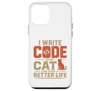 I Write Code So My Cat Can Have a Better Life Funny G oque pour iPhone 12 Mini