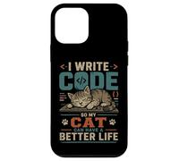 I Write Code So My Cat Can Have a Better Life Funny G oque pour iPhone 12 Mini