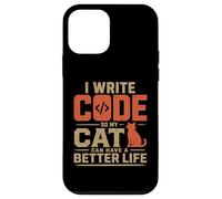 I Write Code So My Cat Can Have a Better Life Funny G oque pour iPhone 12 Mini