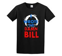 I Wrote The Damn Bill Bernie Sanders President Funny T-Shirt Graphic Printed Funny Tee for Men Black S