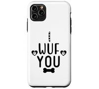 I Wuf You Dog Lover Cute Dog Paw Print Dog Mom Dad Dogs Mum Coque pour iPhone 11 Pro Max