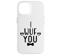 I Wuf You Dog Lover Cute Dog Paw Print Dog Mom Dad Dogs Mum Coque pour iPhone 14