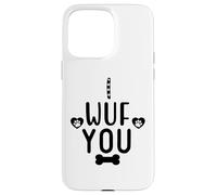 I Wuf You Dog Lover Cute Dog Paw Print Dog Mom Dad Dogs Mum Coque pour iPhone 15 Pro Max